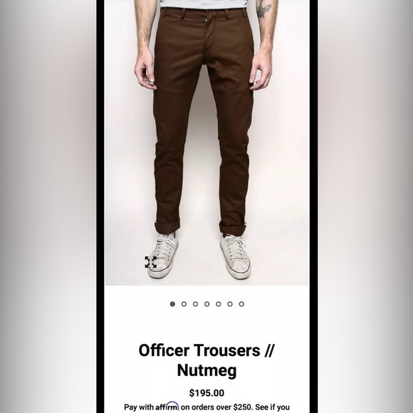 RGT Rogue Khaki Officer Trouser Slim Tapered Pant Size 27x34 Originally195 30x34 - Picture 6 of 12